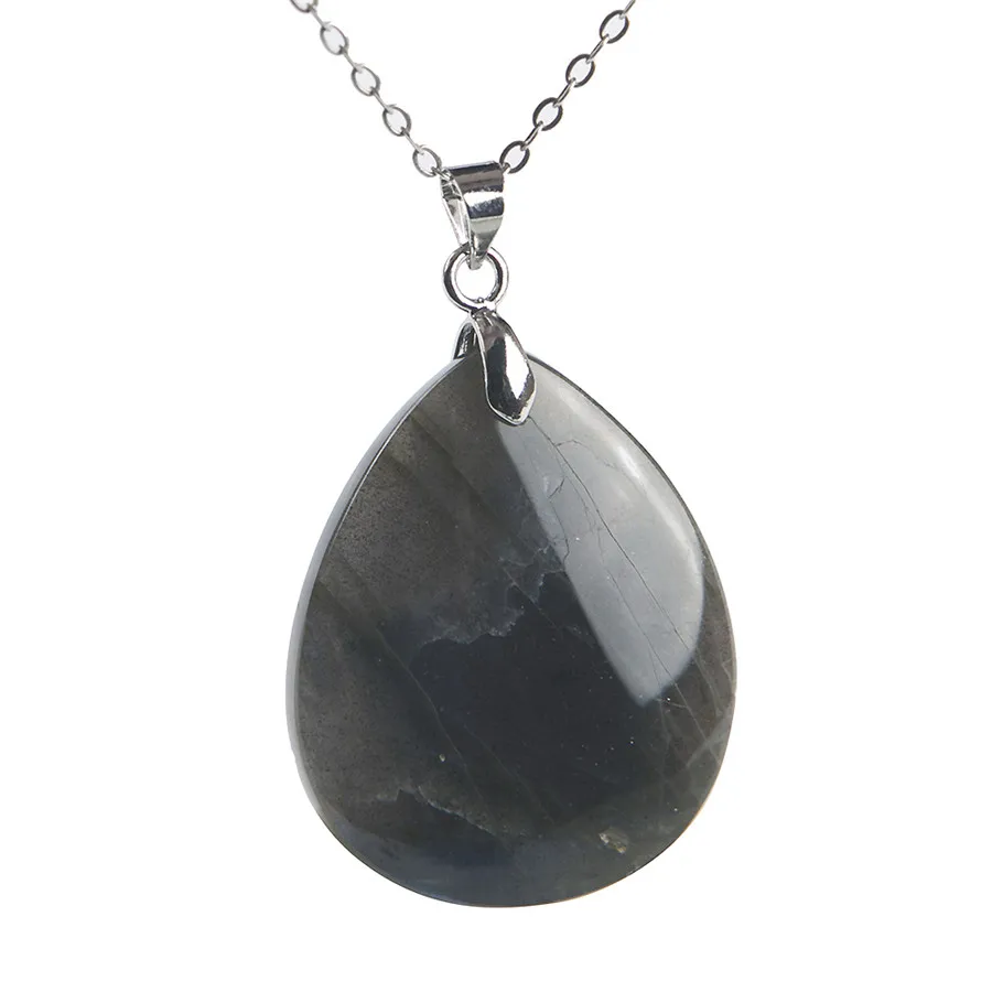 Genuine Natural Labradorite Strong Blue Light Gems Waterdrop Shape Stone Charm Crystal Pendant 32x26x7mm
Genuine Natural Labradorite Strong Blue Light Gems Waterdrop Shape Stone Charm Crystal Pendant 32x26x7mm