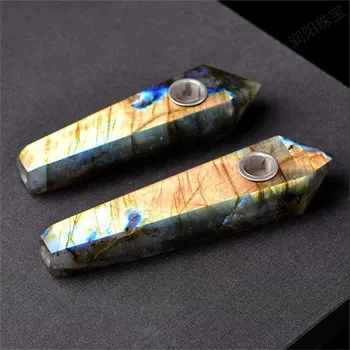 1pcs beautiful rainbow flash natural stones and crystals labradorite smoking pipes for gifts
1pcs beautiful rainbow flash natural stones and crystals labradorite smoking pipes for gifts