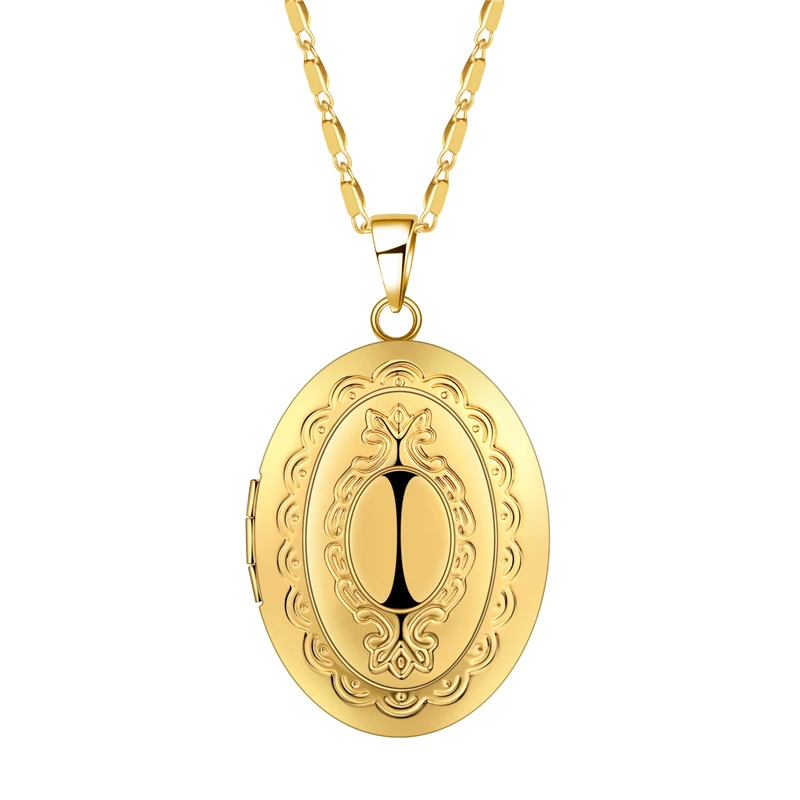 BTSETS Photo Frame Memory Locket Pendant Necklace Silver/Gold Color Vintage Fashion Friendship Necklaces For Women Oval Jewelry
BTSETS Photo Frame Memory Locket Pendant Necklace Silver/Gold Color Vintage Fashion Friendship Necklaces For Women Oval Jewelry