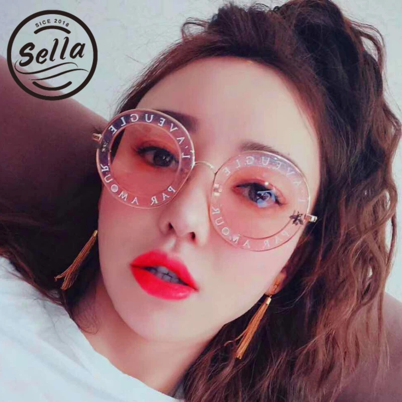 2017 New Fashion Bees Retro Round Letters Transparent Frame Tint Lens Sunglasses Trending Ladies Summer Sun Glasses
2017 New Fashion Bees Retro Round Letters Transparent Frame Tint Lens Sunglasses Trending Ladies Summer Sun Glasses