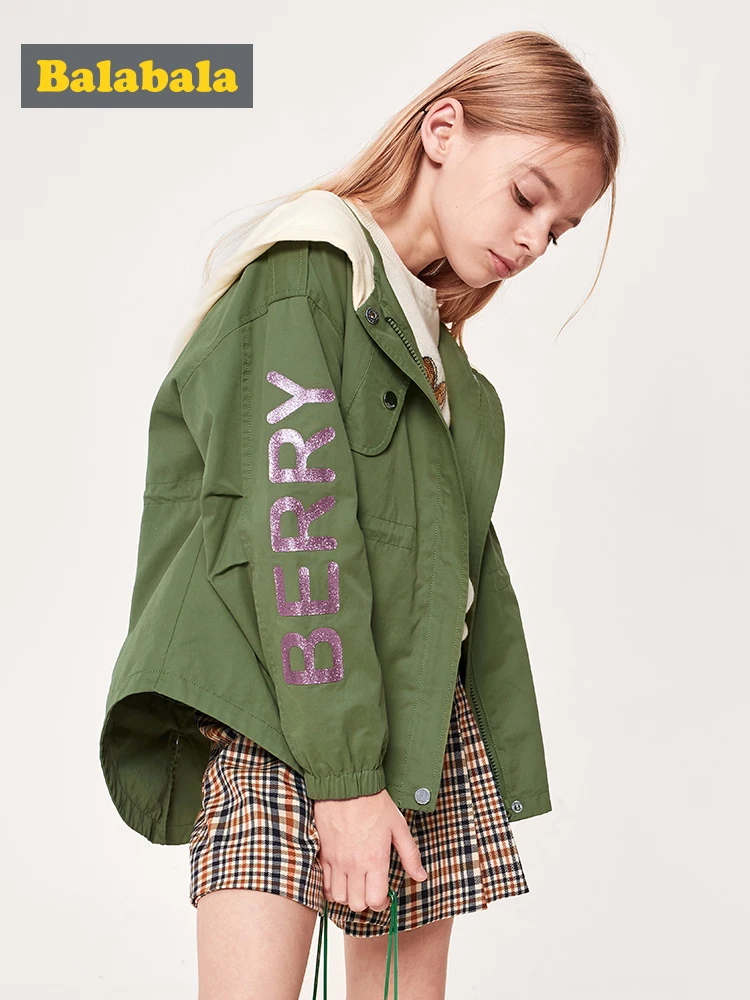 Balabala Girl Hooded Jacket Printed Jacket with Contrasted Hood Dropped Shoulder Teenager Girl Long Jacket Spring Autumn Clothes
Balabala Girl Hooded Jacket Printed Jacket with Contrasted Hood Dropped Shoulder Teenager Girl Long Jacket Spring Autumn Clothes
