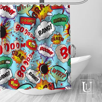 Custom comic pop art Bathroom Curtain Waterproof Bathroom Fabric Polyester Shower Curtain 1pcs custom
Custom comic pop art Bathroom Curtain Waterproof Bathroom Fabric Polyester Shower Curtain 1pcs custom