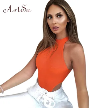 ArtSu Sexy Women Bodysuit Streetwear O-neck Sleeveless Bodycon Female Catsuit Party Body Romper New Bodysuits Black ASJU41126
ArtSu Sexy Women Bodysuit Streetwear O-neck Sleeveless Bodycon Female Catsuit Party Body Romper New Bodysuits Black ASJU41126