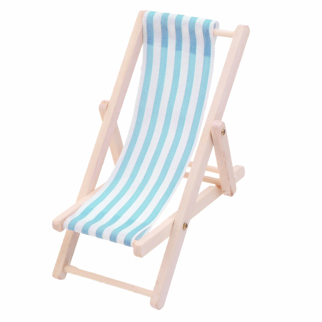1:12 Pretend Play Toy Miniature Foldable Beach Chair for Doll Home Outdoor Garden Yard Furniture and Acessories 1:12 Pretend Play Toy Miniature Foldable Beach Chair for Doll Home Outdoor Garden Yard Furniture and Acessories