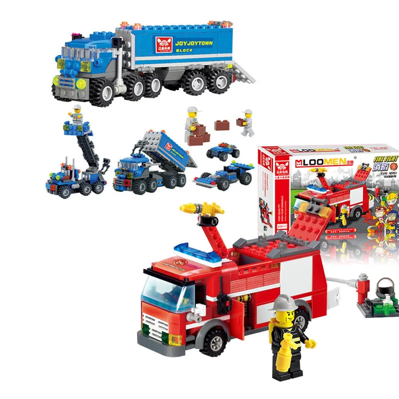 369pcs 2 In 1 Transport Truck Firefighting Fire Rescue Legoings Building Blocks Kit Toys Kids Birthday Christmas Gifts
369pcs 2 In 1 Transport Truck Firefighting Fire Rescue Legoings Building Blocks Kit Toys Kids Birthday Christmas Gifts