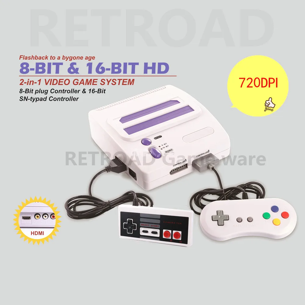 HDMI 8bit & 16-bit Entertainment dual Video Game System,720DPI,high clear picture for 4K,good quality,Support Everdrive card
HDMI 8bit & 16-bit Entertainment dual Video Game System,720DPI,high clear picture for 4K,good quality,Support Everdrive card