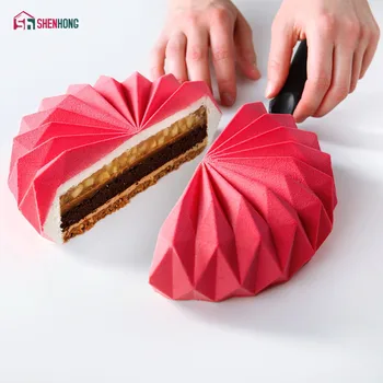 SHENHONG Amazing Origami Silicone Cake Mold For Baking Mousse Chocolate Sponge Moulds Pans Cake Decorating Tools accessories
SHENHONG Amazing Origami Silicone Cake Mold For Baking Mousse Chocolate Sponge Moulds Pans Cake Decorating Tools accessories