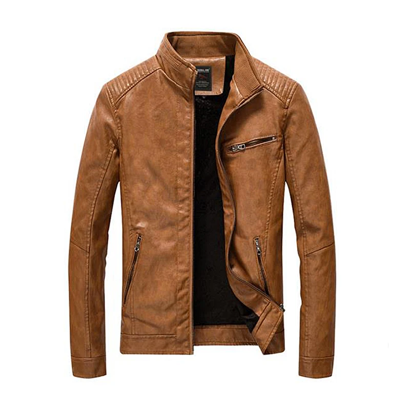 2020 New PU Leather Jacket Men Streetwear Clothes Washed Fleece Motorcycle Leather Jacket Fashion Bomber Casual Coat Deri Mont
2020 New PU Leather Jacket Men Streetwear Clothes Washed Fleece Motorcycle Leather Jacket Fashion Bomber Casual Coat Deri Mont