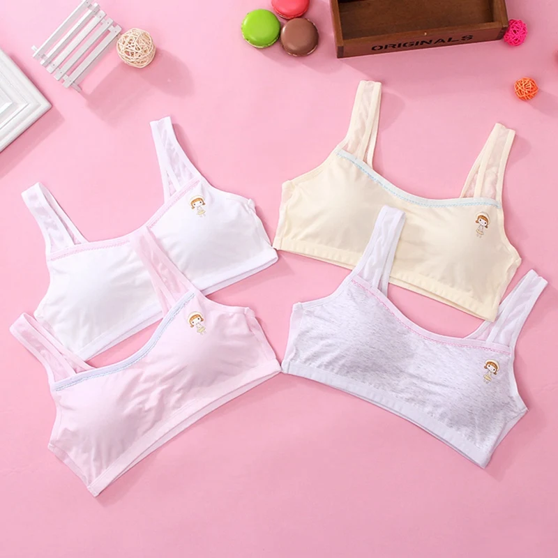 8-16 Years Puberty Girls Summer Cartoon Print Seamless Training Bra Teenage Soft Cotton Underwear for Summer Spring
8-16 Years Puberty Girls Summer Cartoon Print Seamless Training Bra Teenage Soft Cotton Underwear for Summer Spring