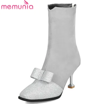 MEMUNIA 2020 new arrival ankle boots for women flock autumn winter boots sexy thin high heels shoes woman fashion booties
MEMUNIA 2020 new arrival ankle boots for women flock autumn winter boots sexy thin high heels shoes woman fashion booties
