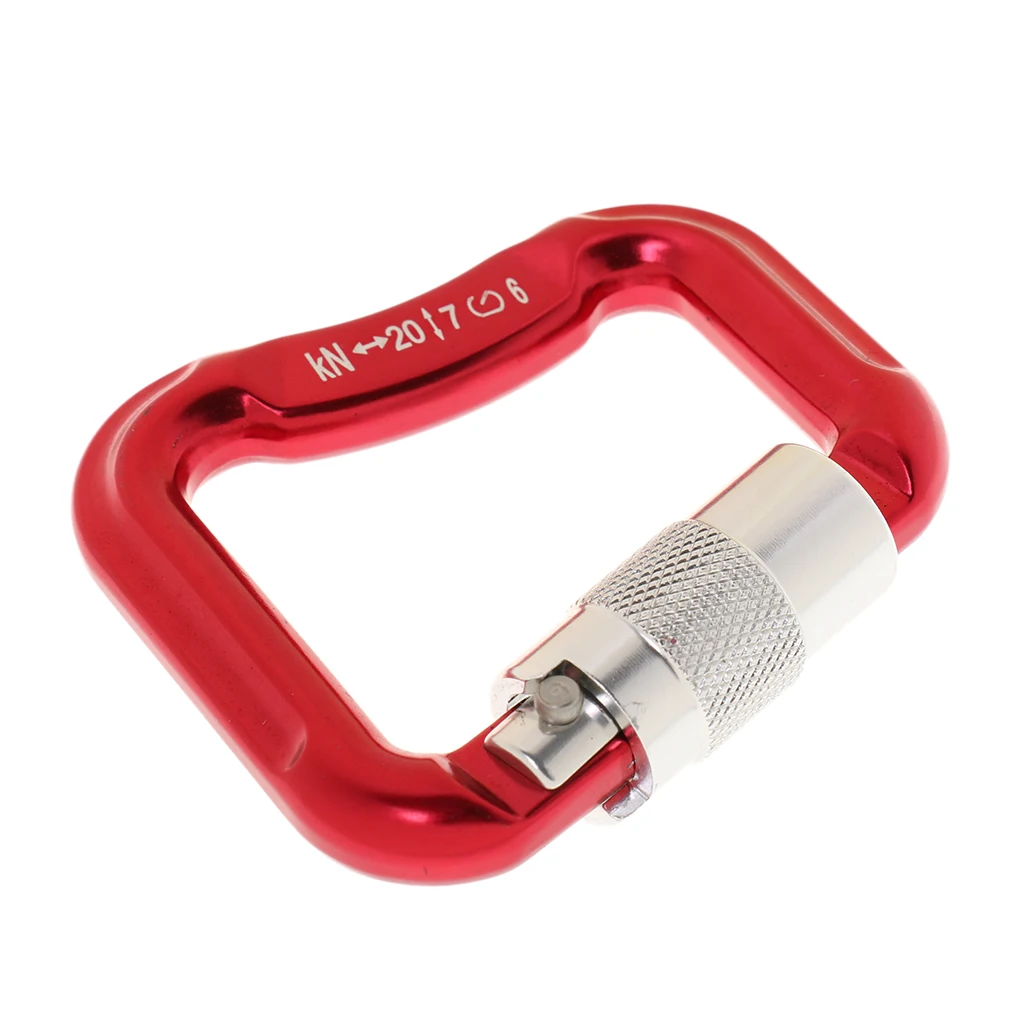20KN Aluminum Alloy Automatically Lock Gate Caribiners with a Quick Spring Action for Paragliding Powered Paragliding - Red
20KN Aluminum Alloy Automatically Lock Gate Caribiners with a Quick Spring Action for Paragliding Powered Paragliding - Red