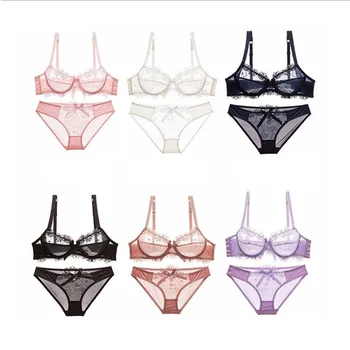 Women Lace Lingerie Set Soft Sexy Sheer Knot Push Up Bra Bralette and Underwear
Women Lace Lingerie Set Soft Sexy Sheer Knot Push Up Bra Bralette and Underwear