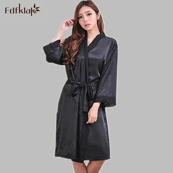 Brand Long Robe Emulation Silk Soft Home Bathrobe Plus Size Nightgown For Women Kimono Robes Autunm Spring Winter Summer Gowns
Brand Long Robe Emulation Silk Soft Home Bathrobe Plus Size Nightgown For Women Kimono Robes Autunm Spring Winter Summer Gowns