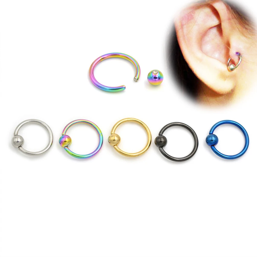 2pcs 16G Gold Black Titanium Captive Bead Hoop Ring Navel Tragus Helix Rings Lip Labret Nose BCR Body Piercing Jewelry
2pcs 16G Gold Black Titanium Captive Bead Hoop Ring Navel Tragus Helix Rings Lip Labret Nose BCR Body Piercing Jewelry
