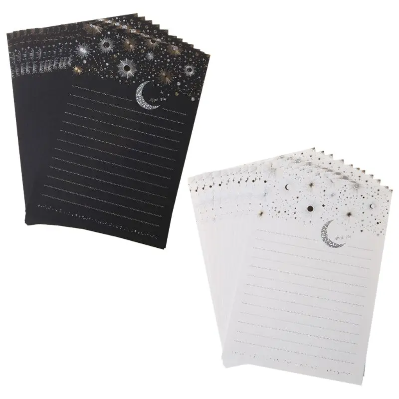 6pcs/12pcs Starry Sky Writing Letter Stationery Romantic Creative Small Fresh Japanese Style Letterhead Note Paper
6pcs/12pcs Starry Sky Writing Letter Stationery Romantic Creative Small Fresh Japanese Style Letterhead Note Paper