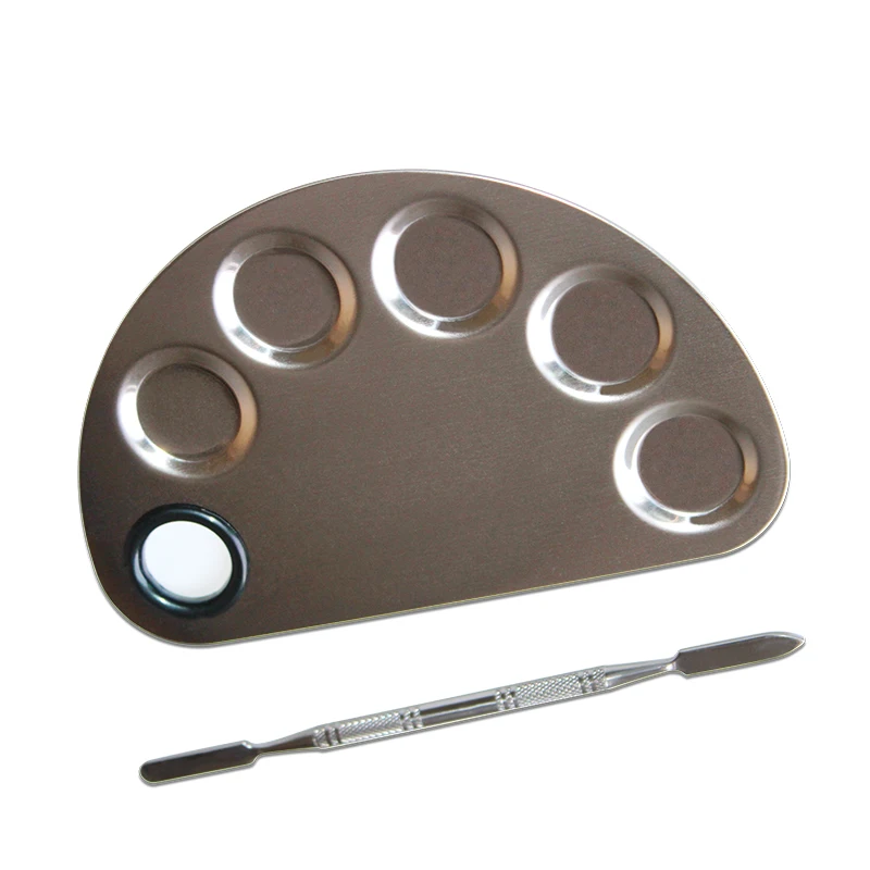 Stainless Steel Color Mixing Palette Makeup Artist Eye Shadow Mixing Palette Spatula Nail Glue Painting Palette
Stainless Steel Color Mixing Palette Makeup Artist Eye Shadow Mixing Palette Spatula Nail Glue Painting Palette