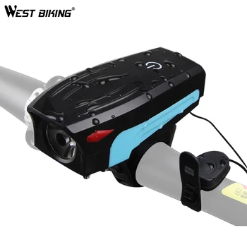 WEST BIKING T6 Led Bike Lights with 130 db Bells Front Light 5 Modes Cycling Flashlight Waterproof Headlight MTB Bicycle Light
WEST BIKING T6 Led Bike Lights with 130 db Bells Front Light 5 Modes Cycling Flashlight Waterproof Headlight MTB Bicycle Light