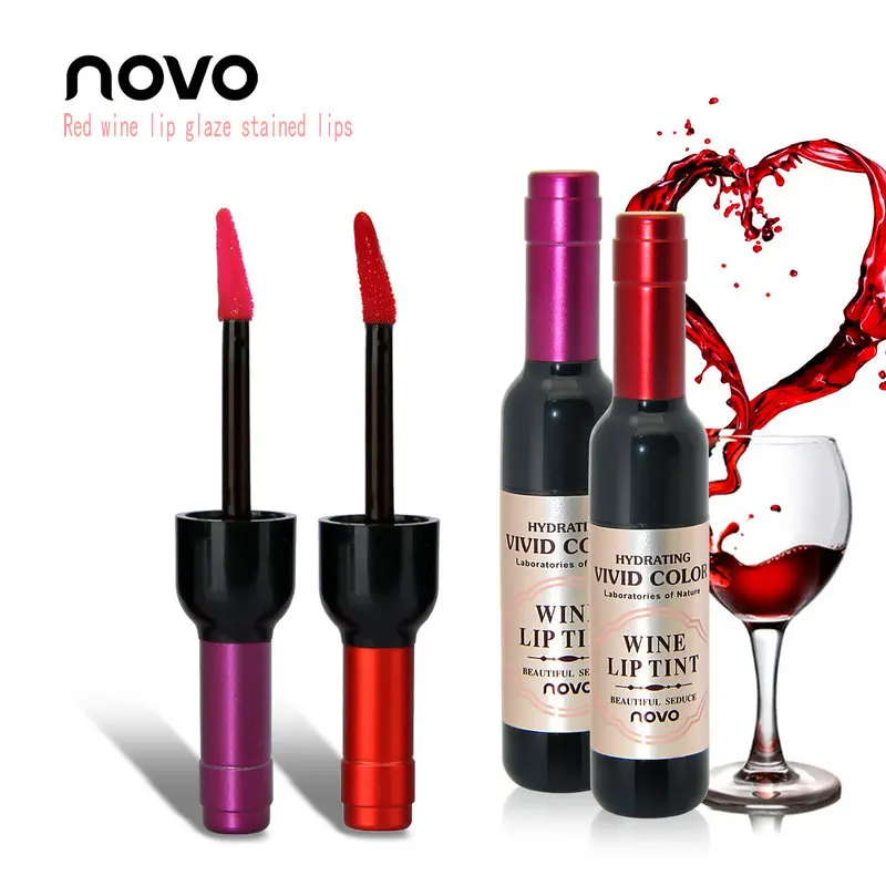 Novo Mini Wine Bottle Lip Tint Liquid Matte Lipstick Waterproof Non-stick Cup Long Lasting Lipgloss Moisturize Lip Tint
Novo Mini Wine Bottle Lip Tint Liquid Matte Lipstick Waterproof Non-stick Cup Long Lasting Lipgloss Moisturize Lip Tint