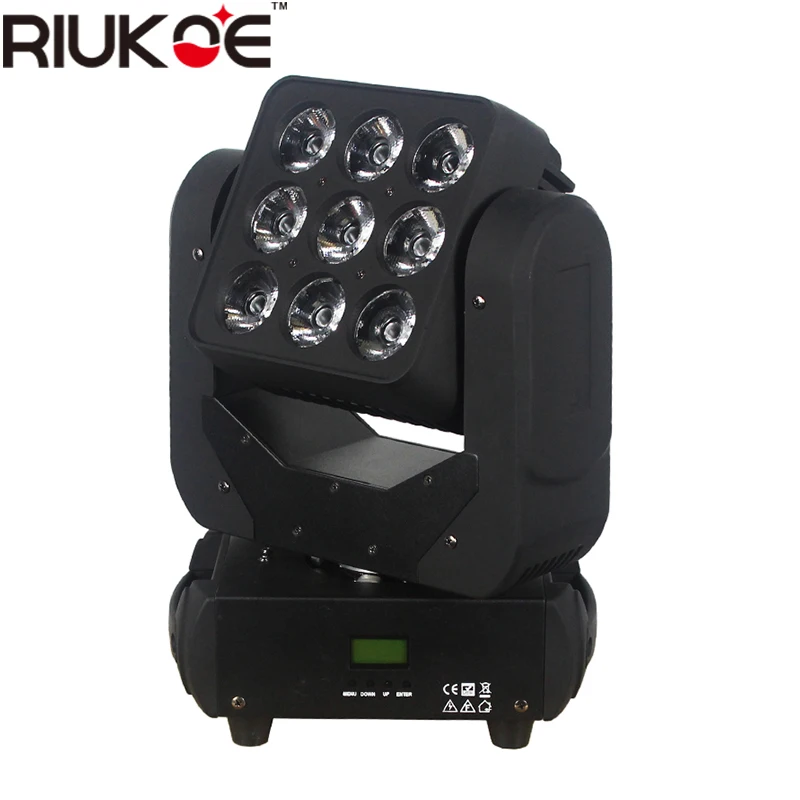 RIUKOE 3x3 QUAD RGBW 4in1 9x10W Led Matrix Moving Head DMX512 For DJ Disco Bar Nightclub
RIUKOE 3x3 QUAD RGBW 4in1 9x10W Led Matrix Moving Head DMX512 For DJ Disco Bar Nightclub