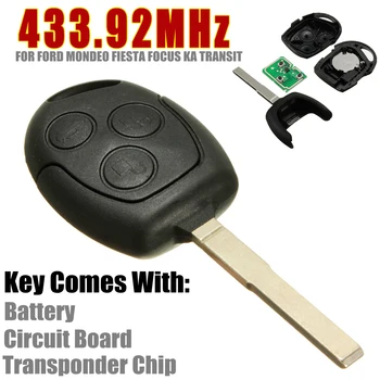 433.92Mhz Car key case Remote Key Fob Flat Blade 63 Chip / 4D63 Chip 3 Buttons For Ford for C-Max for Fiesta Focus for Mondeo
433.92Mhz Car key case Remote Key Fob Flat Blade 63 Chip / 4D63 Chip 3 Buttons For Ford for C-Max for Fiesta Focus for Mondeo