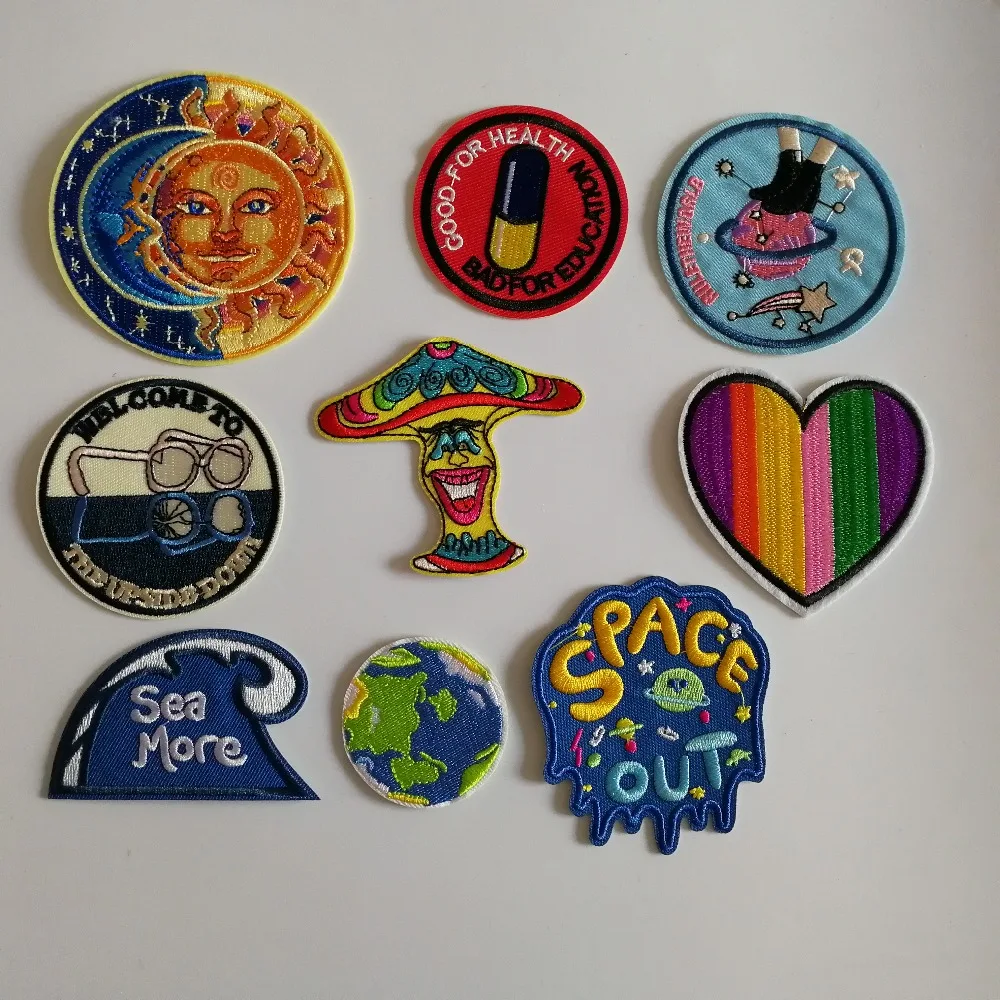 Earth Sun Patch for Clothing Iron on Embroidered Sew Applique Cute Patch Fabric Badge Garment DIY Apparel Sew Fabric Sticker
Earth Sun Patch for Clothing Iron on Embroidered Sew Applique Cute Patch Fabric Badge Garment DIY Apparel Sew Fabric Sticker
