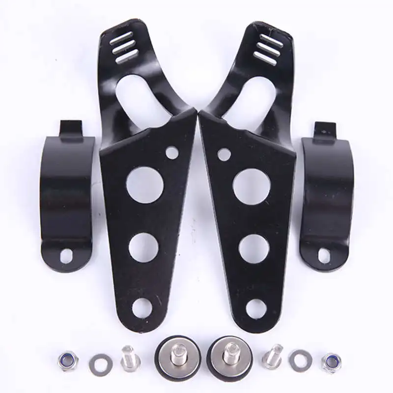 Universal Motorcycle Headlight Mount Brackets Fork Ear Chopper 7 inch Headlight Headlamp Holder Adjust Motor Fork Mount Black
Universal Motorcycle Headlight Mount Brackets Fork Ear Chopper 7 inch Headlight Headlamp Holder Adjust Motor Fork Mount Black