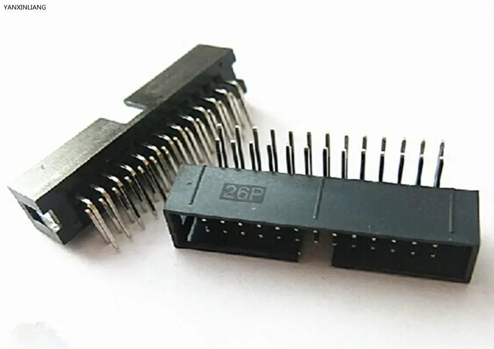 10PCS DC3 26 Pin 2x13Pin Right Angle Double Row Pitch 2.54mm Double-spaced Pin Male IDC Socket Box Header Connector High Quality
10PCS DC3 26 Pin 2x13Pin Right Angle Double Row Pitch 2.54mm Double-spaced Pin Male IDC Socket Box Header Connector High Quality