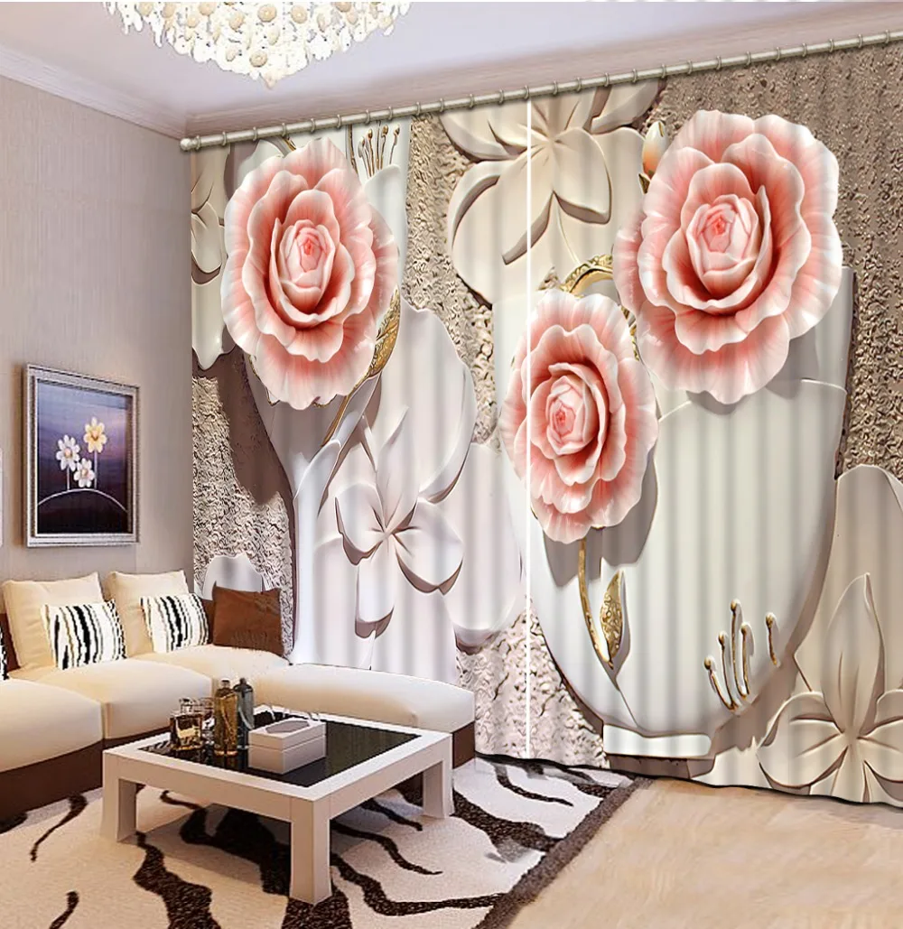 Relief flower 3D Window Curtains For Bedding room Factory diret sale Home Decoration
Relief flower 3D Window Curtains For Bedding room Factory diret sale Home Decoration