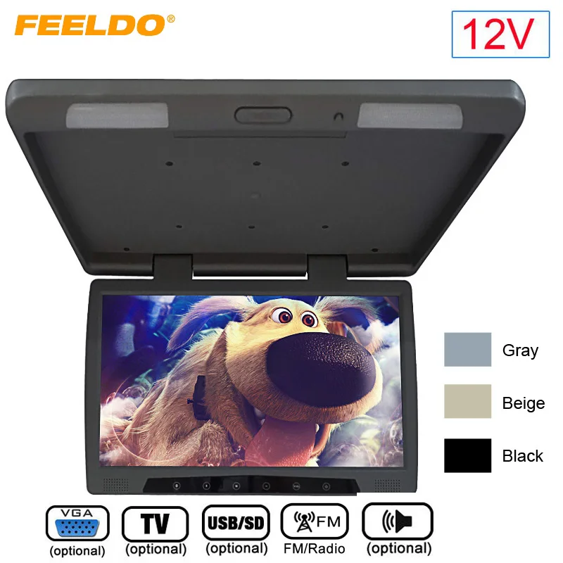 FEELDO DC12V Bus Car 19 inch Roof Mounted TFT LCD Monitor Flip Down Monitor with Touch Button VGA/USB SD/FM/Speaker #1295
FEELDO DC12V Bus Car 19 inch Roof Mounted TFT LCD Monitor Flip Down Monitor with Touch Button VGA/USB SD/FM/Speaker #1295