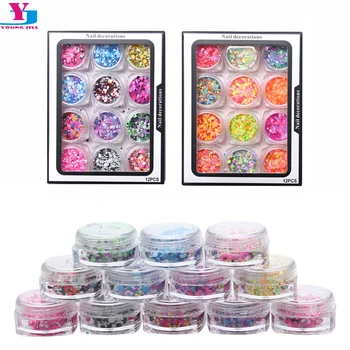 New 12 Bottle Beauty Shining Nail Sequins Nail Art Tip Decorations 3D Mini Colorful Round Glitter Thin Paillette Makeup DIY Tool
New 12 Bottle Beauty Shining Nail Sequins Nail Art Tip Decorations 3D Mini Colorful Round Glitter Thin Paillette Makeup DIY Tool