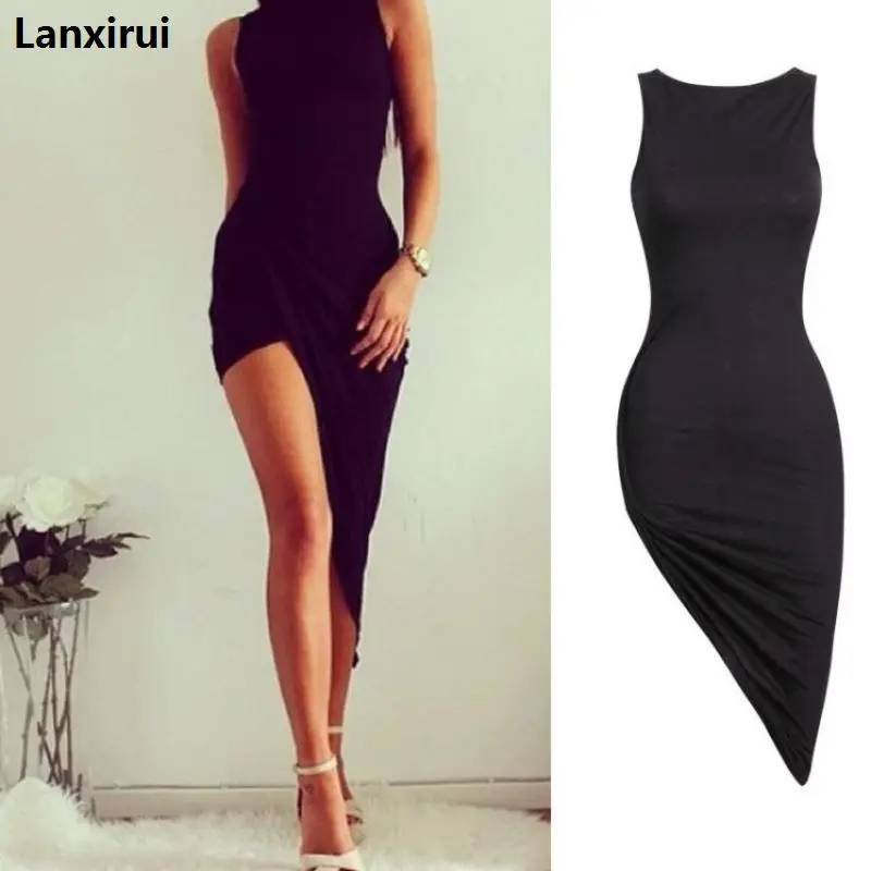 Lanxirui Dress New High Quality Fashion Sexy Sleeveless Bandage Bodycon Black Dress Evening Party Dress Women Mar13
Lanxirui Dress New High Quality Fashion Sexy Sleeveless Bandage Bodycon Black Dress Evening Party Dress Women Mar13