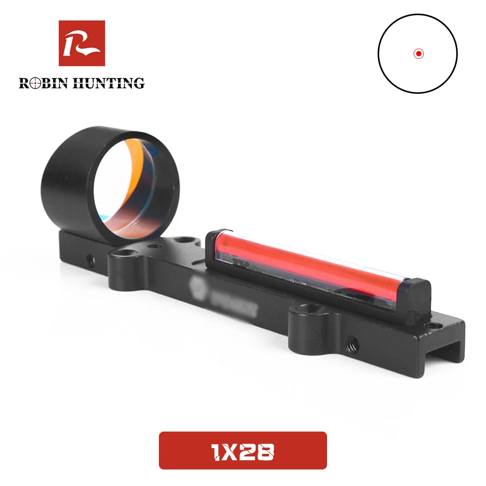 Robin Hunting Fiber Red Dot Sight 1x28 Collimator Riflescope Hunting Scope Fit 11mm Rail Mount For Shooting Airsoft Gun Hunting
Robin Hunting Fiber Red Dot Sight 1x28 Collimator Riflescope Hunting Scope Fit 11mm Rail Mount For Shooting Airsoft Gun Hunting