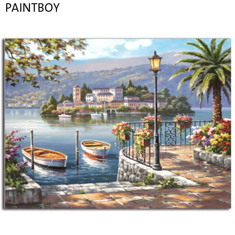 PAINTBOY Framed Seascape DIY Painting By Numbers Wall Art DIY Oil Painting Coloring By Numbers Home Decor For Living Room Wall
PAINTBOY Framed Seascape DIY Painting By Numbers Wall Art DIY Oil Painting Coloring By Numbers Home Decor For Living Room Wall