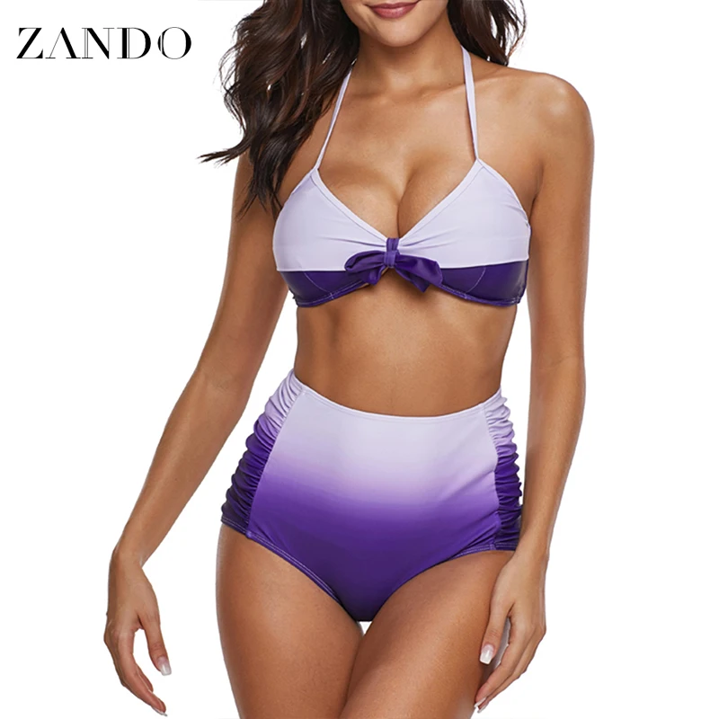 Zando Women Sexy Gradual Change Bikini Set High Cut Bathing Suit Swimwear Summer Beach Wear Female Mid Waist Swimsuit
Zando Women Sexy Gradual Change Bikini Set High Cut Bathing Suit Swimwear Summer Beach Wear Female Mid Waist Swimsuit