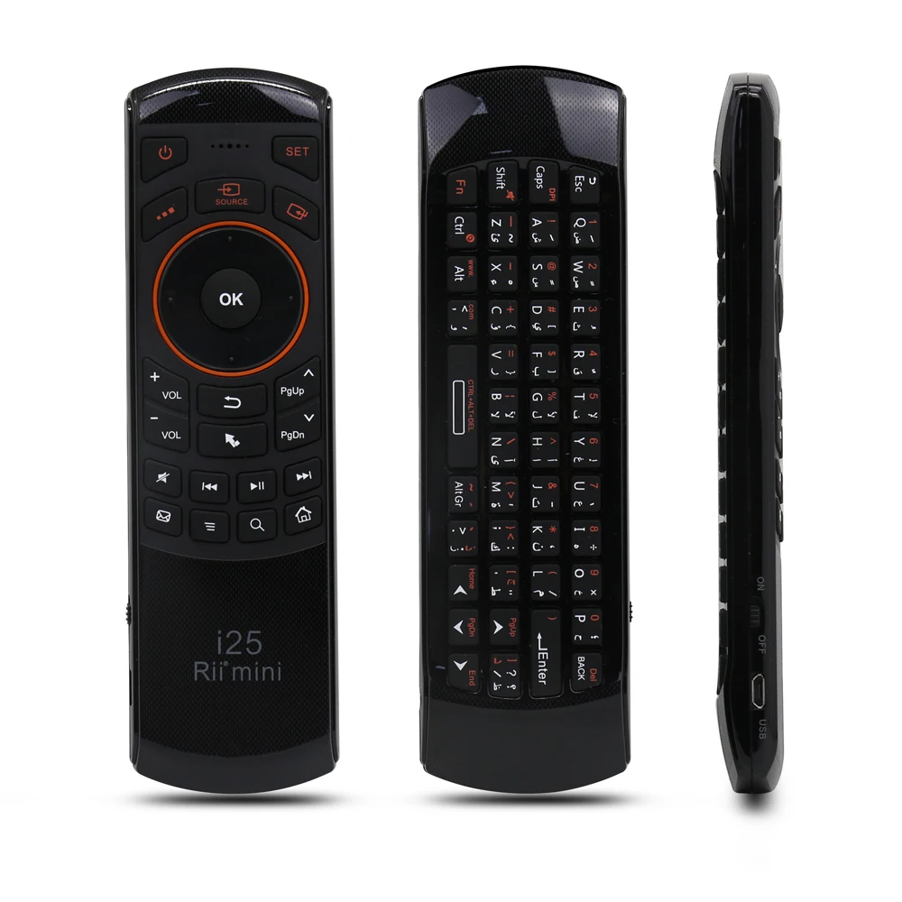 Genuine Rii mini i25 2.4GHz Wireless Russian Keyboard Fly Air Mouse Ergonomic Remote Controller for Tablet PC Android TV Box
Genuine Rii mini i25 2.4GHz Wireless Russian Keyboard Fly Air Mouse Ergonomic Remote Controller for Tablet PC Android TV Box