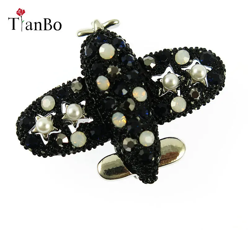 Alloy Airplane Brooch Pins Rhinestone black Plane Brooches For Women Quality Gift Aircraft Scarf Buckle
Alloy Airplane Brooch Pins Rhinestone black Plane Brooches For Women Quality Gift Aircraft Scarf Buckle