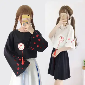 Summer Kawaii Japan Printed T-shirt Women Black Summer Tee Top Clothes Harajuku Style T Shirts Girls 2019 Tshirt Streetwear
Summer Kawaii Japan Printed T-shirt Women Black Summer Tee Top Clothes Harajuku Style T Shirts Girls 2019 Tshirt Streetwear