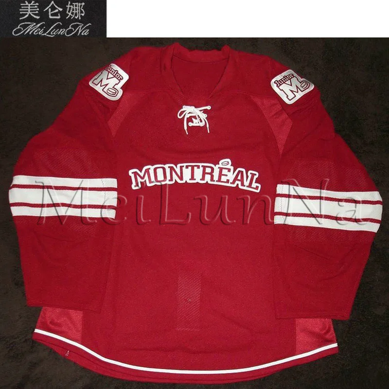 MeiLunNa Customize Montreal Junior Hockey Jerseys Home Road Third White Black Red Sewn Any Name NO. Size Q
MeiLunNa Customize Montreal Junior Hockey Jerseys Home Road Third White Black Red Sewn Any Name NO. Size Q