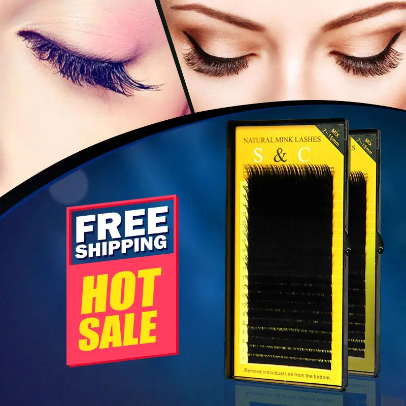 20rows/case 7-15mm Mix Mink eyelash Faux individual eyelash extension synthetic individual eyelash extension cilia lash
20rows/case 7-15mm Mix Mink eyelash Faux individual eyelash extension synthetic individual eyelash extension cilia lash