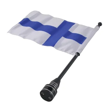Extended Edition Universal Premium Moto Finland Flag w/Flag Black Pole Flag & Mast Mount Kit Luggage Rack Vertical 
Extended Edition Universal Premium Moto Finland Flag w/Flag Black Pole Flag & Mast Mount Kit Luggage Rack Vertical