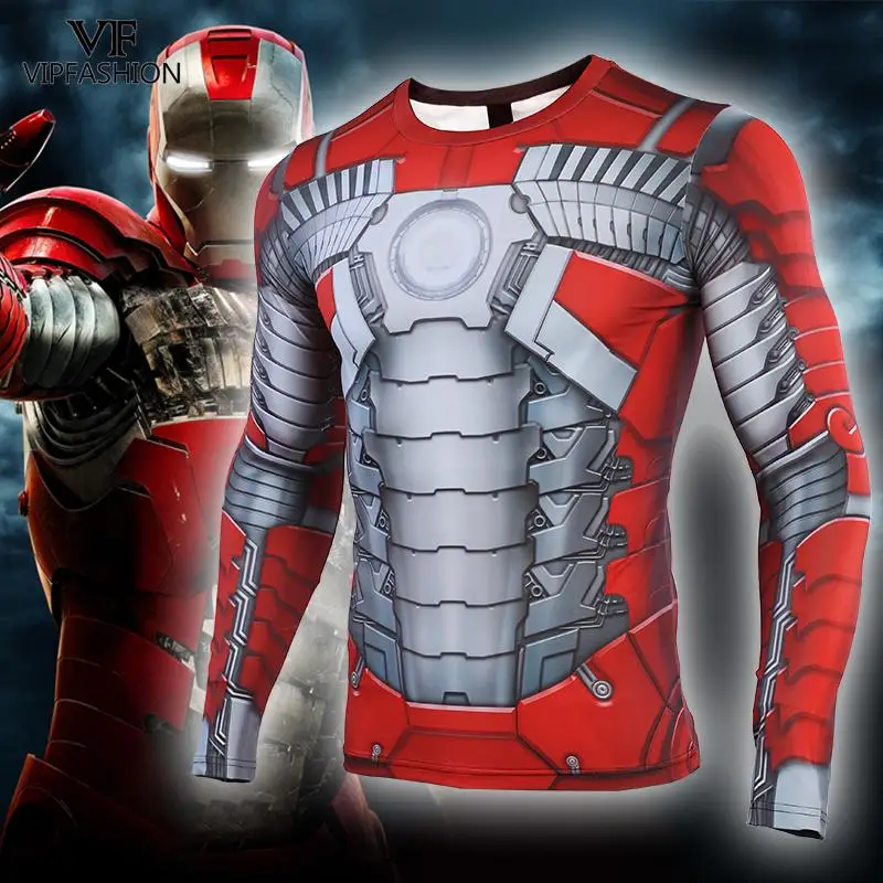 VIP FASHION Avengers MK5 Iron Man 3D Printed T shirts Men Captain American Gym Compression Shirt Cosplay Costume Long Sleeve
VIP FASHION Avengers MK5 Iron Man 3D Printed T shirts Men Captain American Gym Compression Shirt Cosplay Costume Long Sleeve