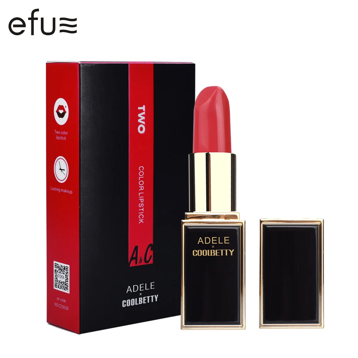 6 Colors Waterproof Lipstick Double Color Nutritious 3.8g Lips Makeup Brand EFU #C23039
6 Colors Waterproof Lipstick Double Color Nutritious 3.8g Lips Makeup Brand EFU #C23039