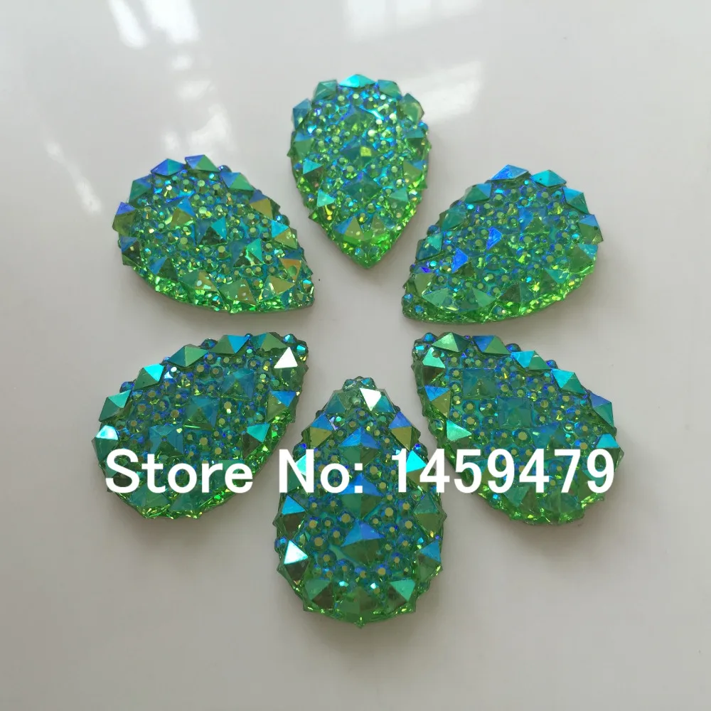 Teardrop Shiny Resin Rhinestone 50pcs Green Color 20x30mm Apply to Wedding Bags Garmants Shoes Hats Sewing Accessory
Teardrop Shiny Resin Rhinestone 50pcs Green Color 20x30mm Apply to Wedding Bags Garmants Shoes Hats Sewing Accessory