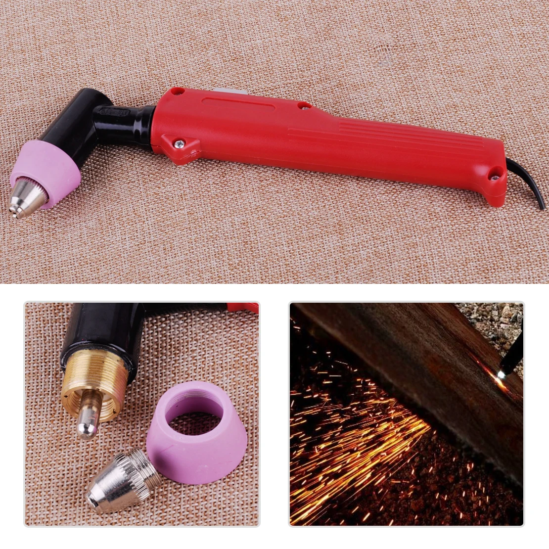 LETAOSK New SG-55 AG-60 Plasma Cutter Torch Head Body 40-46A Fit for CUT-50 CUT-60 LGK-50 LGK-60 HF ARC Machine
LETAOSK New SG-55 AG-60 Plasma Cutter Torch Head Body 40-46A Fit for CUT-50 CUT-60 LGK-50 LGK-60 HF ARC Machine