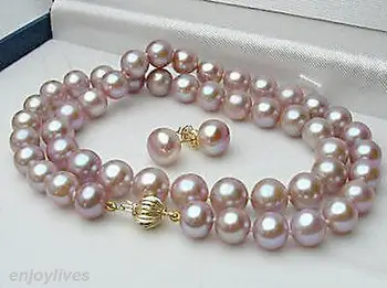 Wholesale fast SHIPPING >>>> 8-9 mm Genuine Purple Pearl Yellow Clasp Stud Earrings Necklace Set (A0423) -Top qualit
Wholesale fast SHIPPING >>>> 8-9 mm Genuine Purple Pearl Yellow Clasp Stud Earrings Necklace Set (A0423) -Top qualit