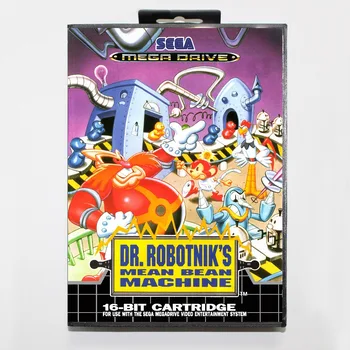 16 bit Sega MD game Cartridge with Retail box - Dr. Robotnik's Mean Bean Machine game card for Megadrive Genesis system
16 bit Sega MD game Cartridge with Retail box - Dr. Robotnik's Mean Bean Machine game card for Megadrive Genesis system