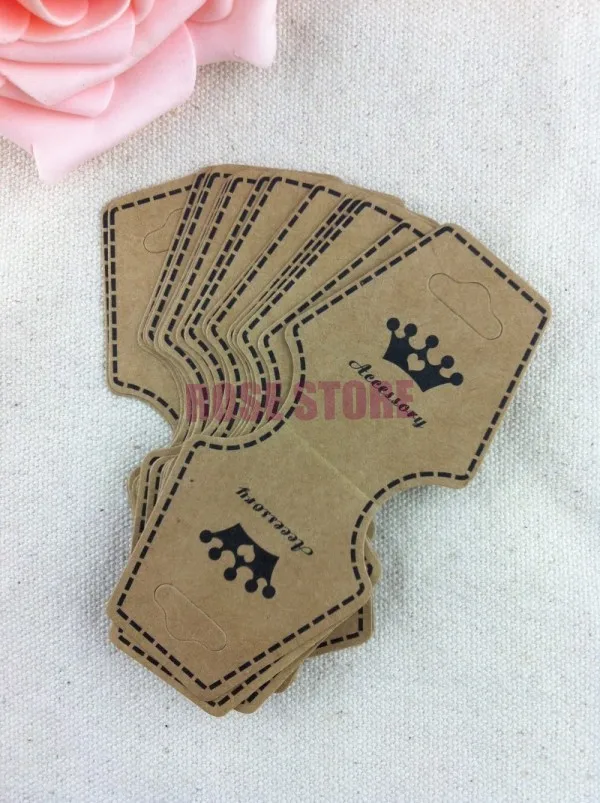 Hot Sale Bracelet Necklace Display Cards 200pcs/lot 9.7x4.5cm Brown Paper Card Display Packaging Tags/Cards With Crown Design
Hot Sale Bracelet Necklace Display Cards 200pcs/lot 9.7x4.5cm Brown Paper Card Display Packaging Tags/Cards With Crown Design