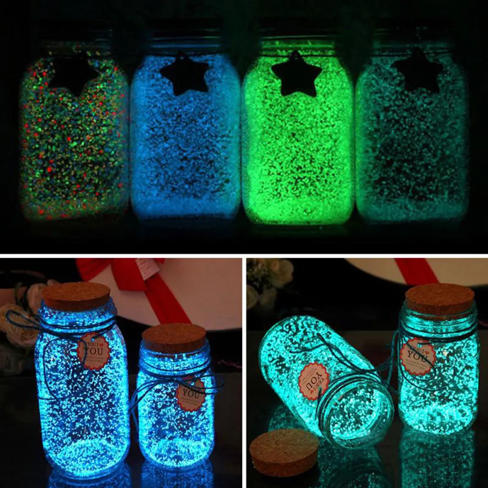 2018 High Quality Crystal Glow In Dark Sand Colorful Fluorescent Super Luminous Glow Pigment Bright Decor Gift Dropshipping
2018 High Quality Crystal Glow In Dark Sand Colorful Fluorescent Super Luminous Glow Pigment Bright Decor Gift Dropshipping