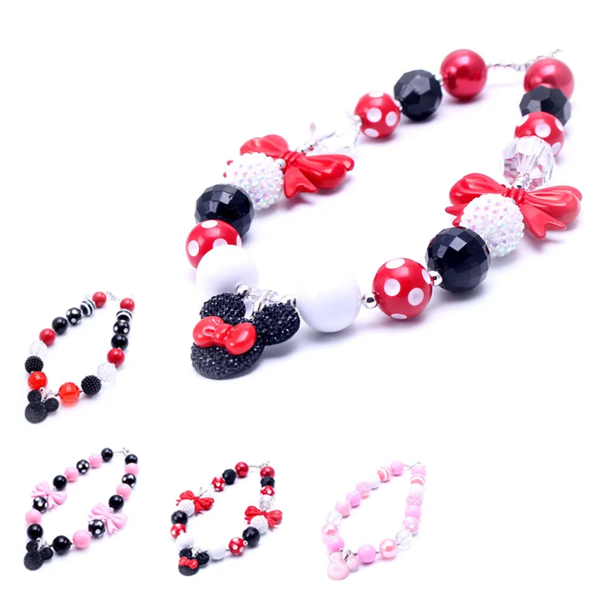 MSH.SUN New Fashion Kids jewelry Mickey pendant Necklace Lovely Girls Bowknot Bubblegum Necklace Round beads neckalce 2017 BN006
MSH.SUN New Fashion Kids jewelry Mickey pendant Necklace Lovely Girls Bowknot Bubblegum Necklace Round beads neckalce 2017 BN006