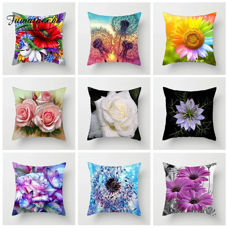 Fuwatacchi Gorgeous Flowers Cushion Cover Colorful Flower Sunflower Pillows Cover For Car Home Room Chair Decoration Pillowcase
Fuwatacchi Gorgeous Flowers Cushion Cover Colorful Flower Sunflower Pillows Cover For Car Home Room Chair Decoration Pillowcase